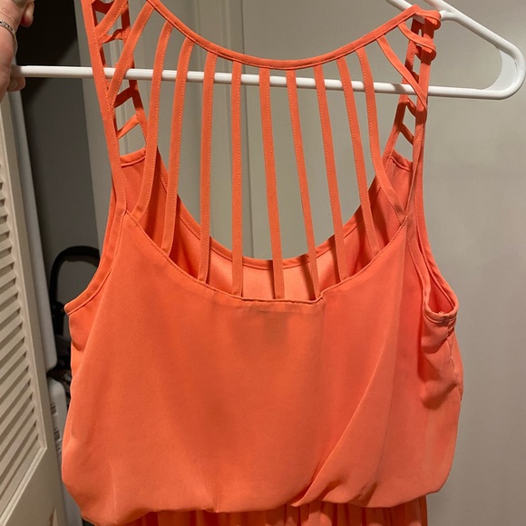 Socialite Cage Back Chiffon Maxi Dress (Small) - Picture 4 of 5